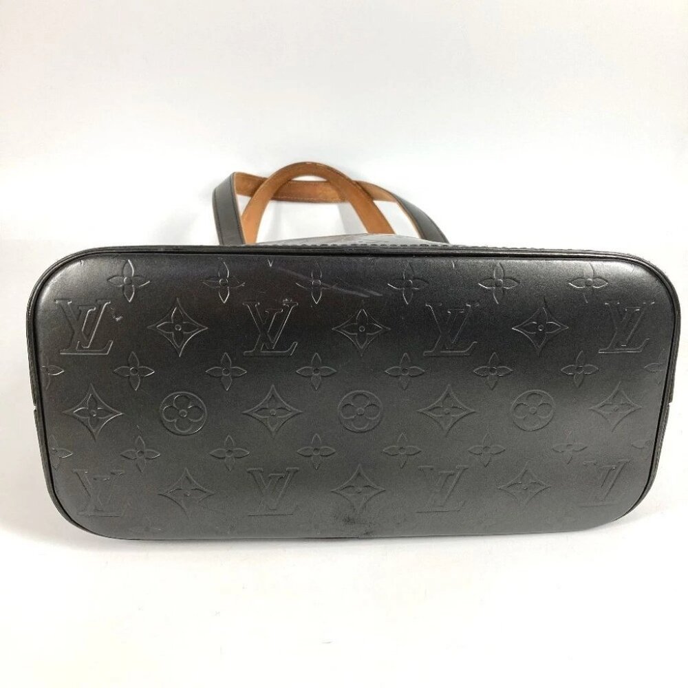 LOUIS VUITTON M55112 Stockton Tote Bag Shoulder Bag Monogram matte leather Black - Picture 7 of 15